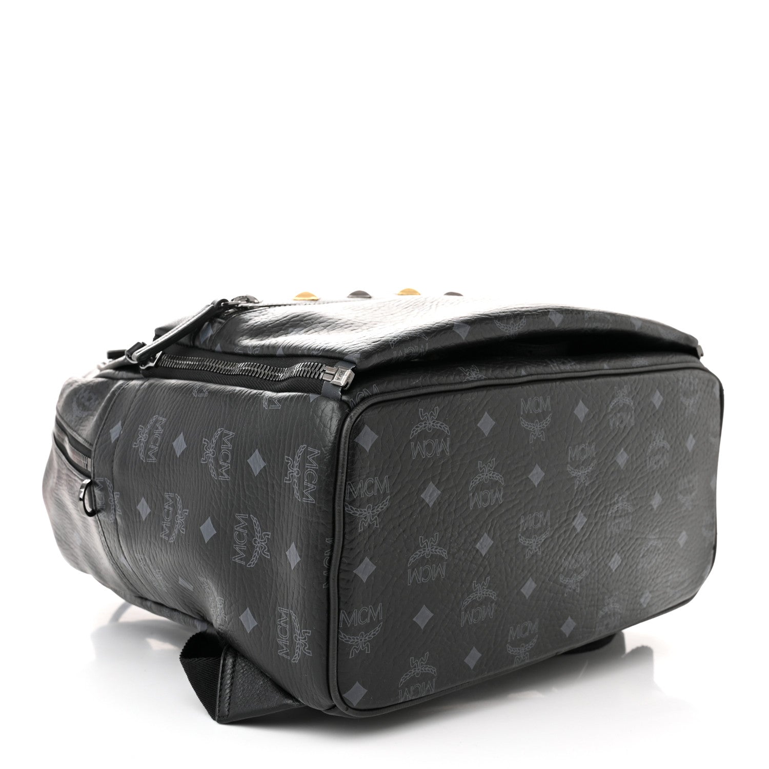 MCM Visetos Medium Stark Backpack Black 5 of 12