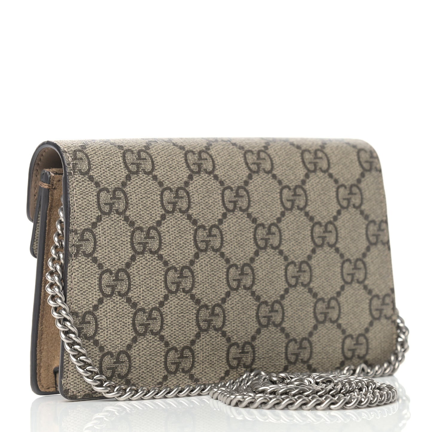 GG Supreme Monogram Super Mini Dionysus Shoulder Bag Taupe
