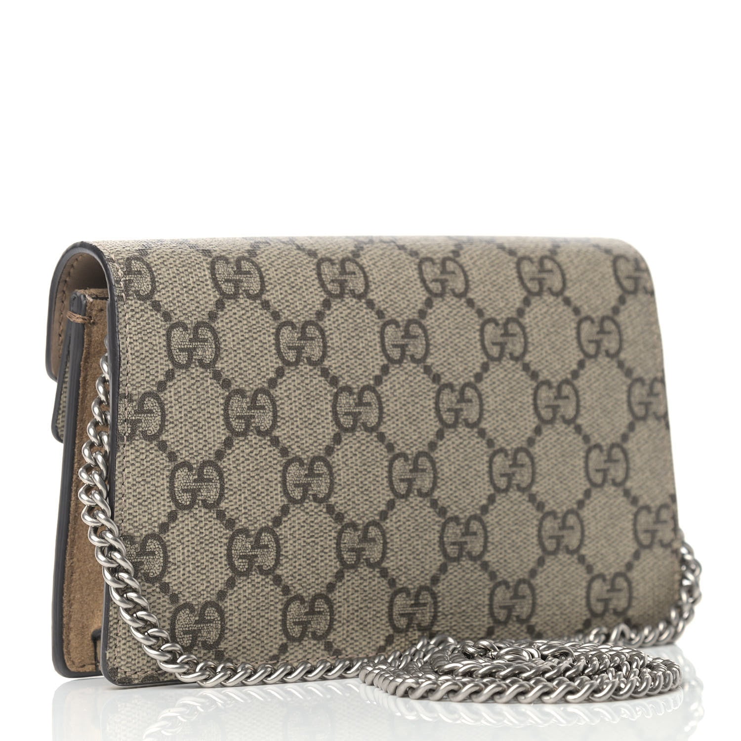 Gucci GG Supreme Monogram Super Mini Dionysus Shoulder Bag Taupe 3 of 9