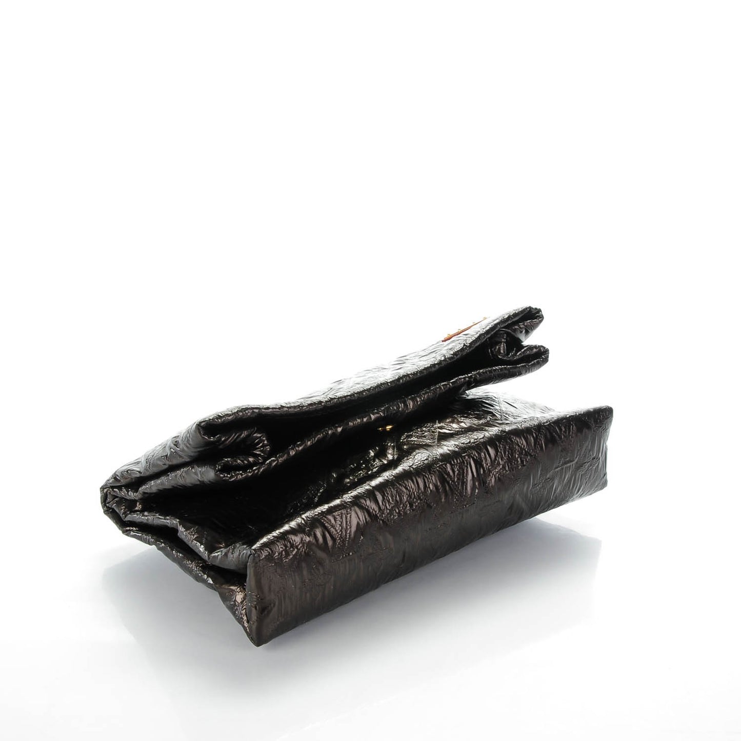 Jacquard Quilted Monogram Limelight Clutch PM Black
