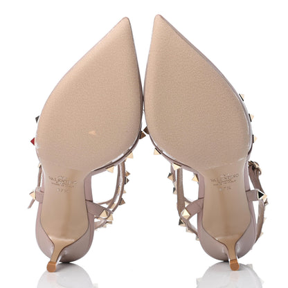 Valentino Garavani Patent Nappa Rockstud Ankle Strap 65mm Pumps 37.5 Poudre 10 of 18
