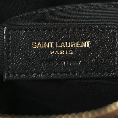 Saint Laurent Calfskin Matelasse Monogram Lou Camera Bag Dark Legion Red 6 of 9