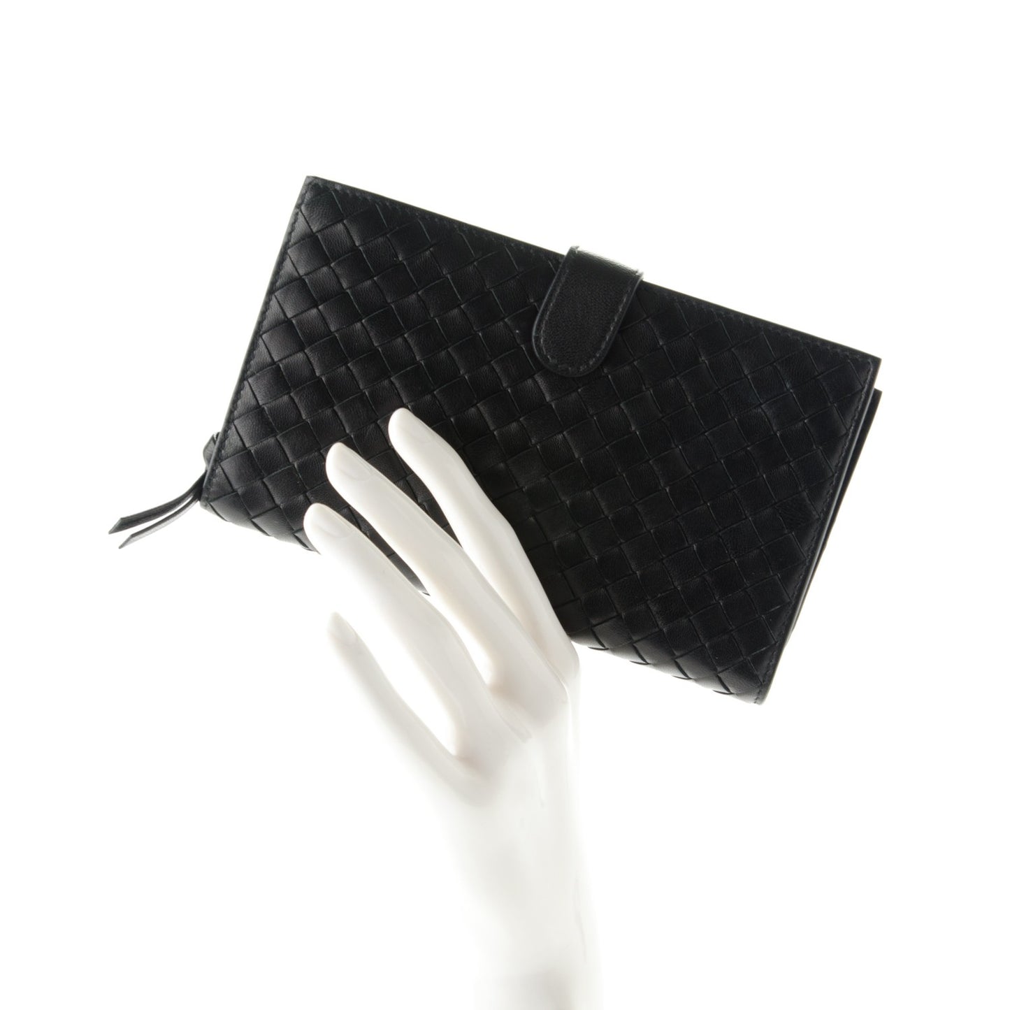 Nappa Intrecciato Continental Wallet Black