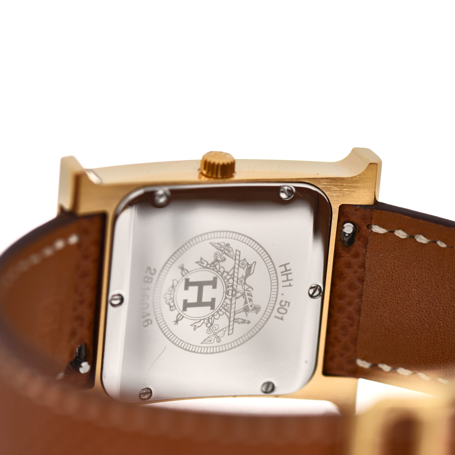 Stainless Steel Epsom 26mm Heure H Hour Quartz Watch Gold