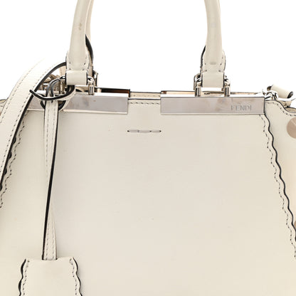 Fendi Vitello Scalloped Studded Mini 3Jours Tote Ice Cloude 9 of 14