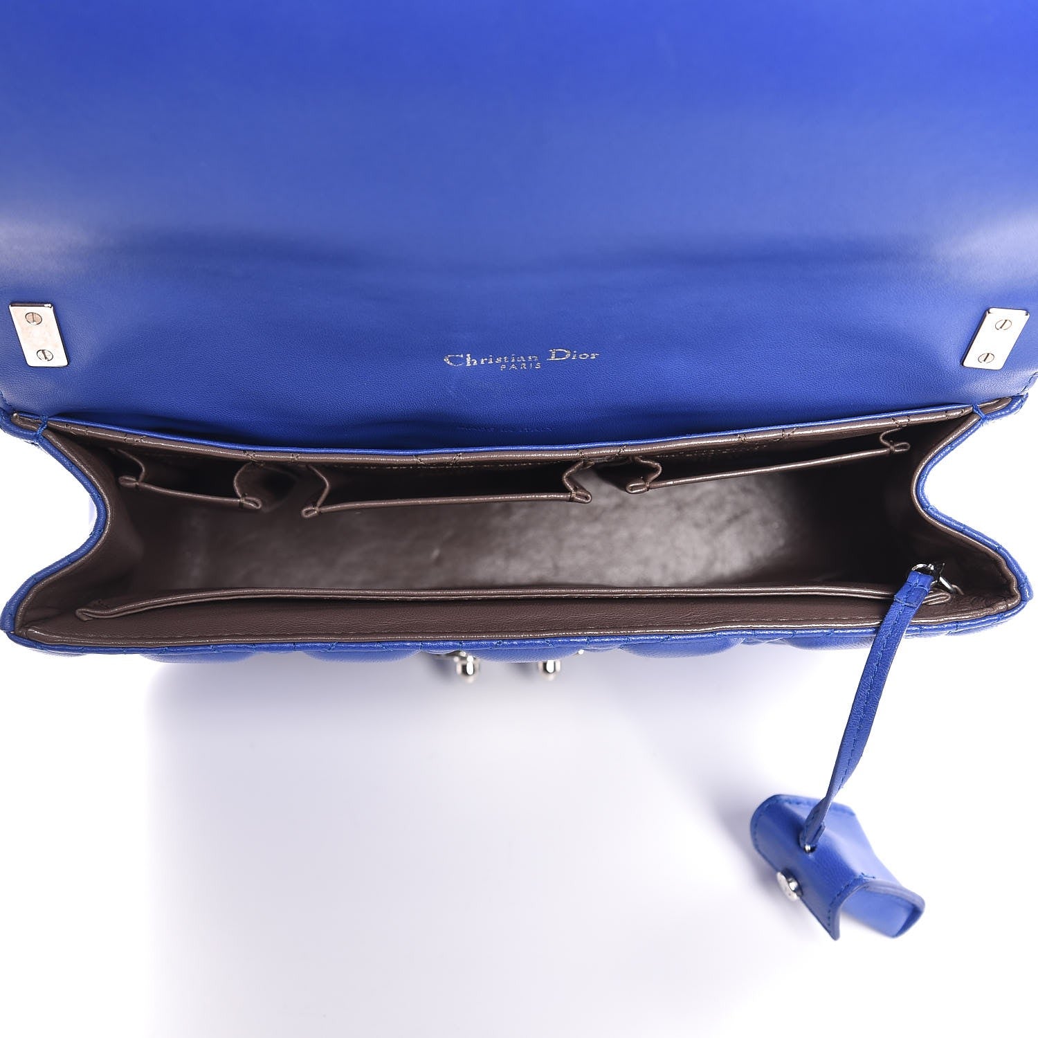 Christian Dior Lambskin Cannage Medium Miss Dior Flap Blue 5 of 7