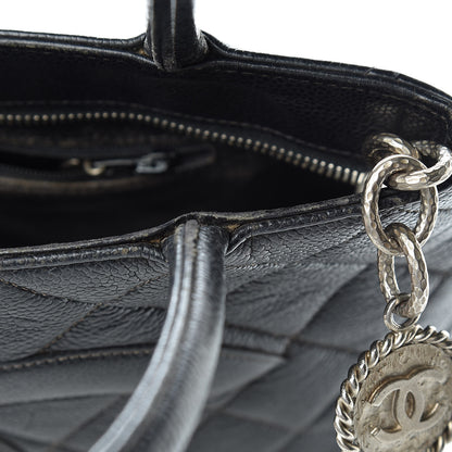 Chanel Caviar Quilted Medallion Tote Black 20 of 27