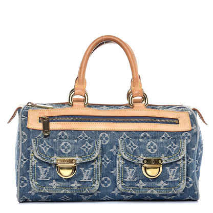 Louis Vuitton Monogram Denim Neo Speedy Blue 1 of 13