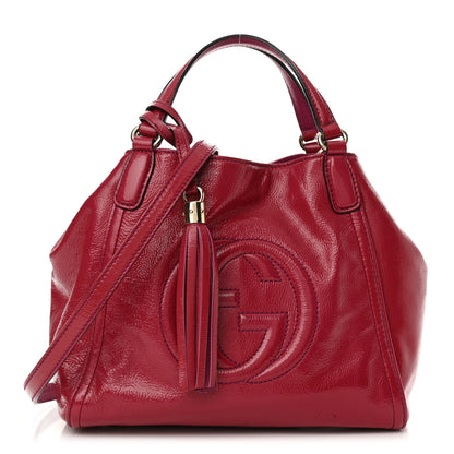 Gucci Patent Small Soho Shoulder Bag Bright Bougainvillea 1 of 13