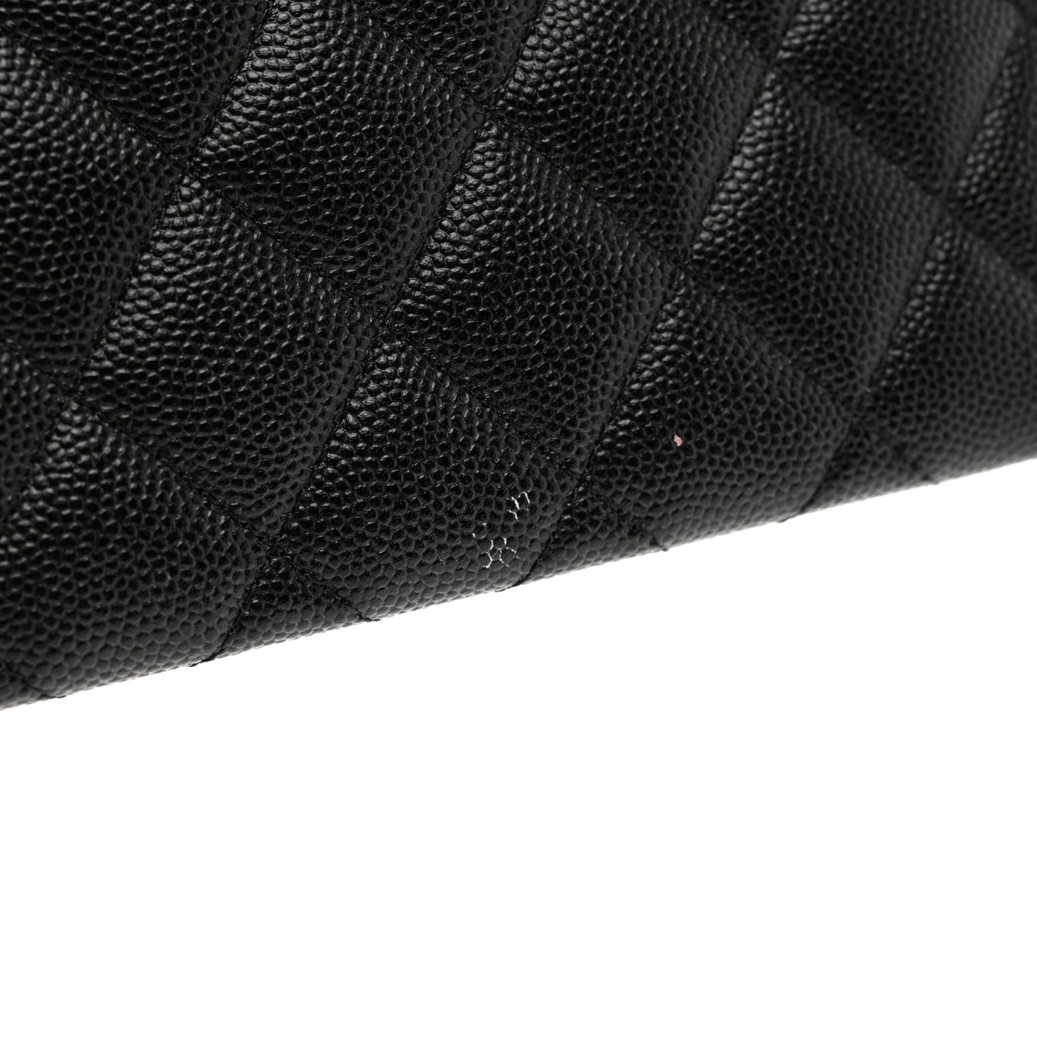 Chanel Caviar Quilted Mademoiselle Vintage Zip Pouch Black 8 of 8