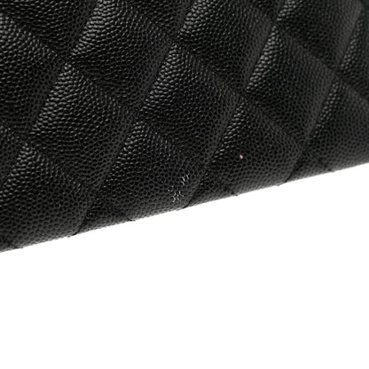 Chanel Caviar Quilted Mademoiselle Vintage Zip Pouch Black 8 of 8