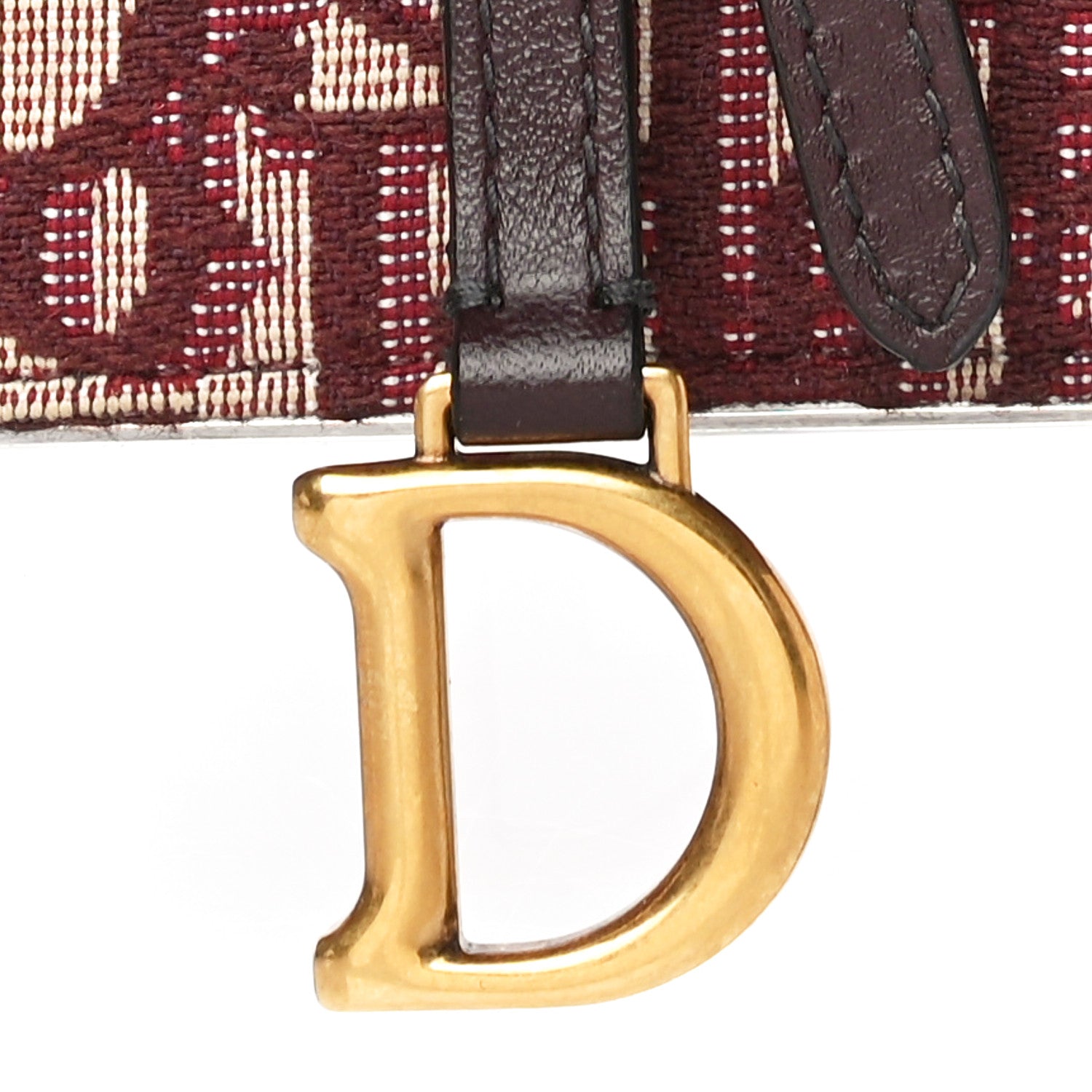 Christian Dior Oblique Saddle Belt Bag Bordeaux 17 of 19