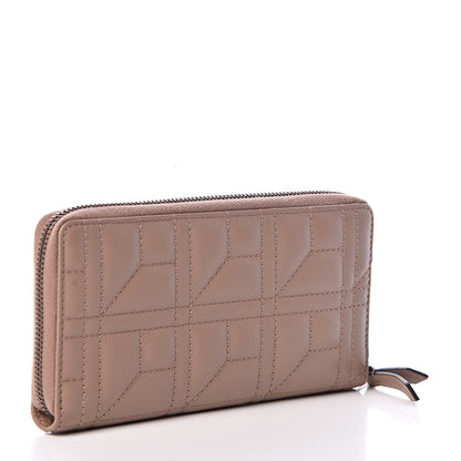 Gucci Calfskin Matelasse Pearly GG Marmont Zip Around Wallet Porcelain Rose 3 of 7