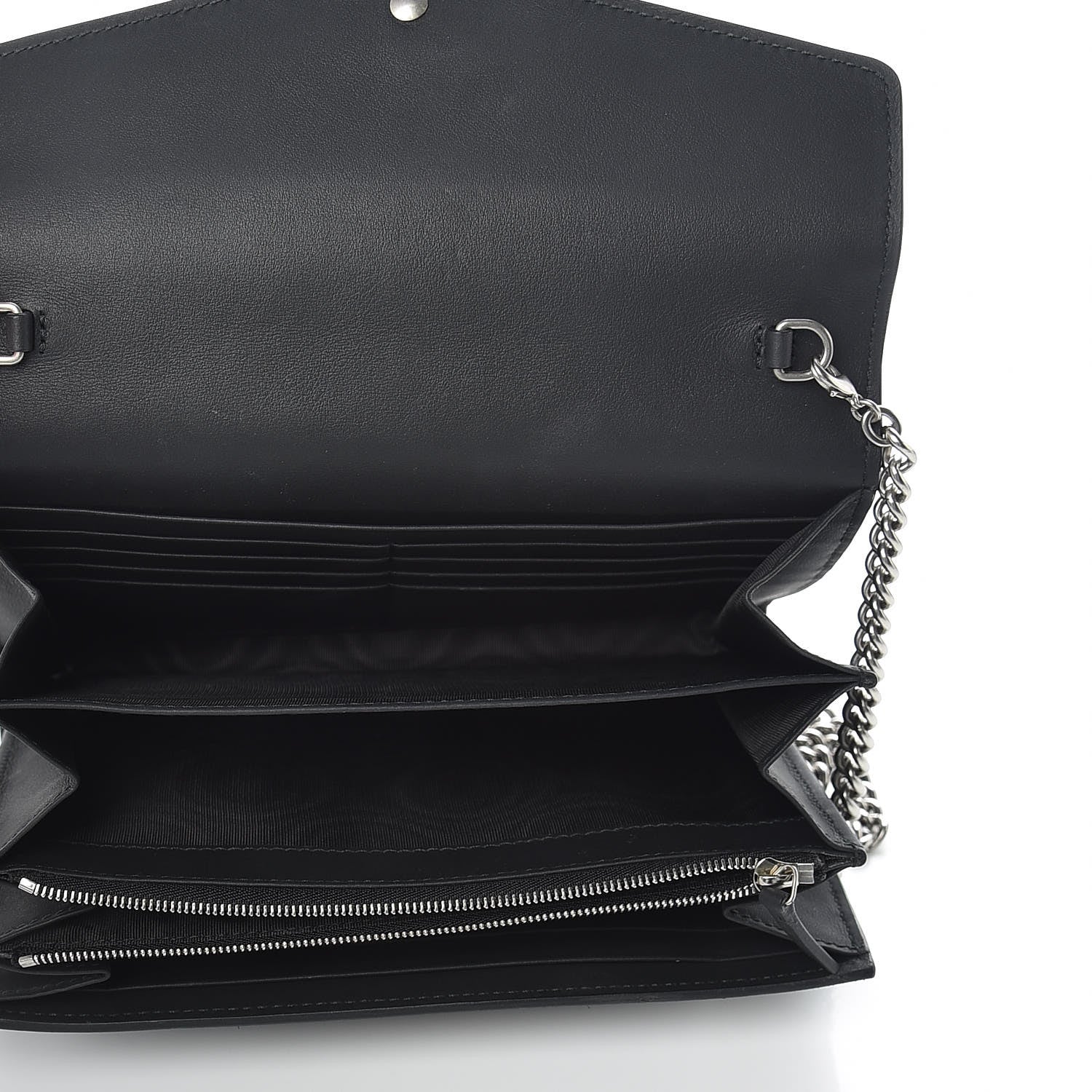 Gucci Suede Mini Dionysus Chain Wallet Black 5 of 11