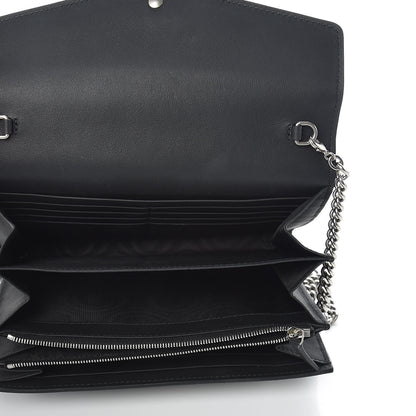Gucci Suede Mini Dionysus Chain Wallet Black 5 of 11