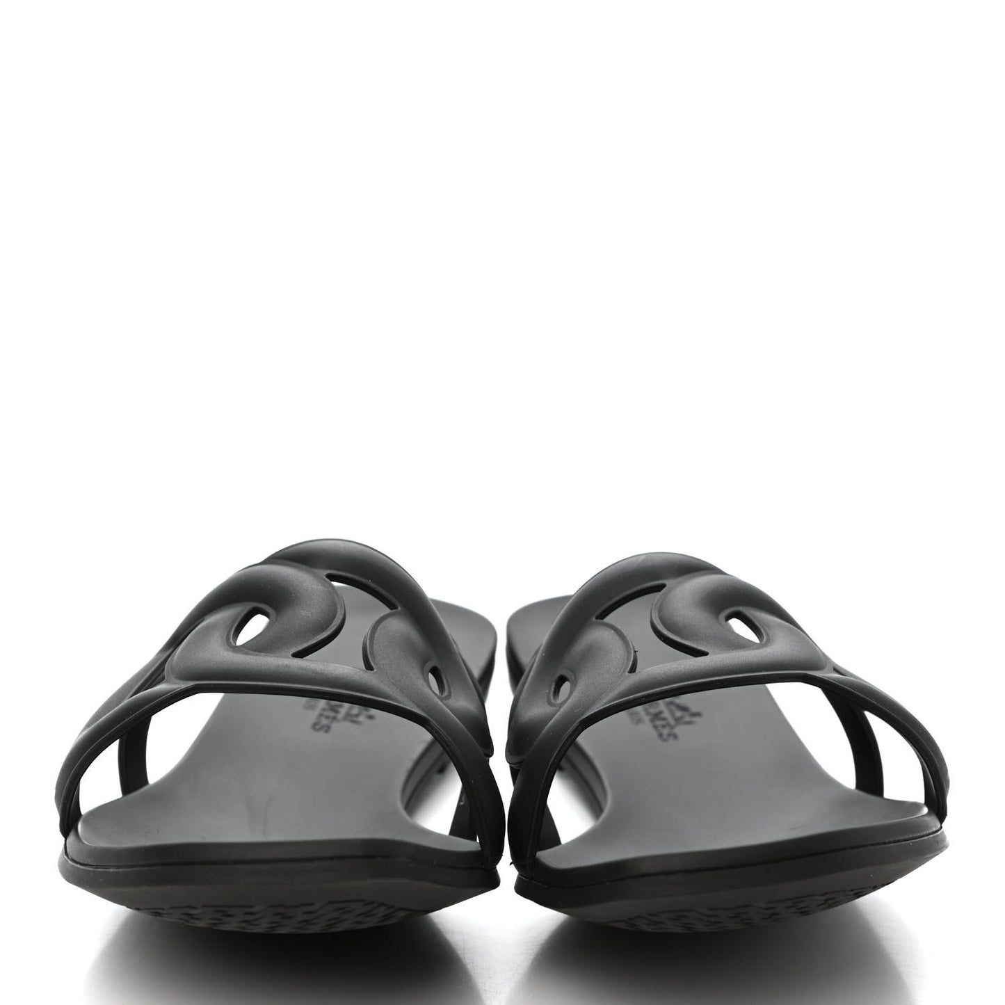 Rubber Aloha Sandals 39 Black