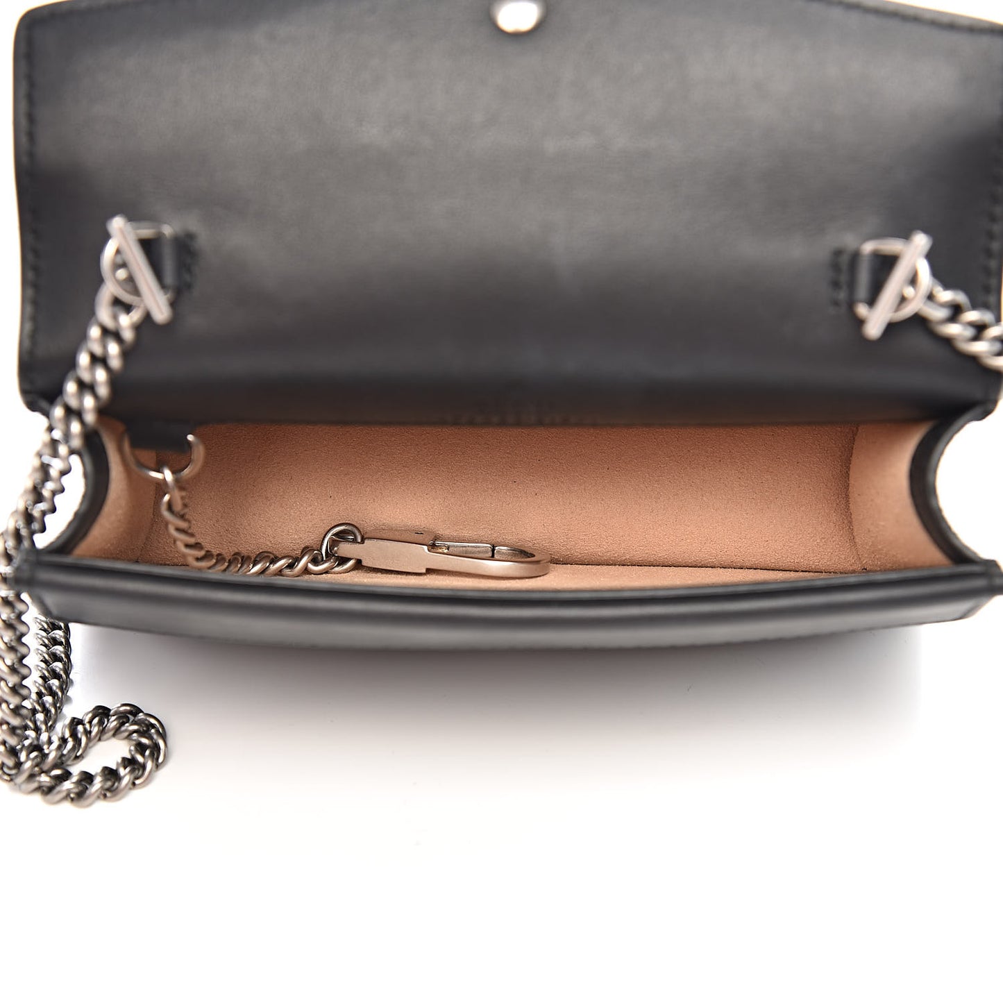 Suede Super Mini Dionysus Shoulder Bag Black