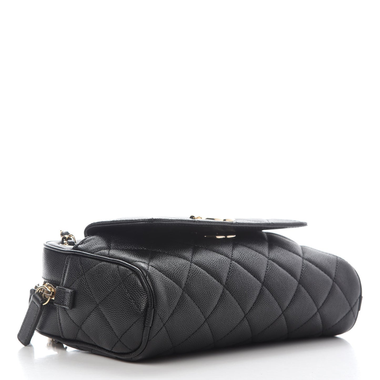 Caviar Quilted Small In & Out Camera Case Black