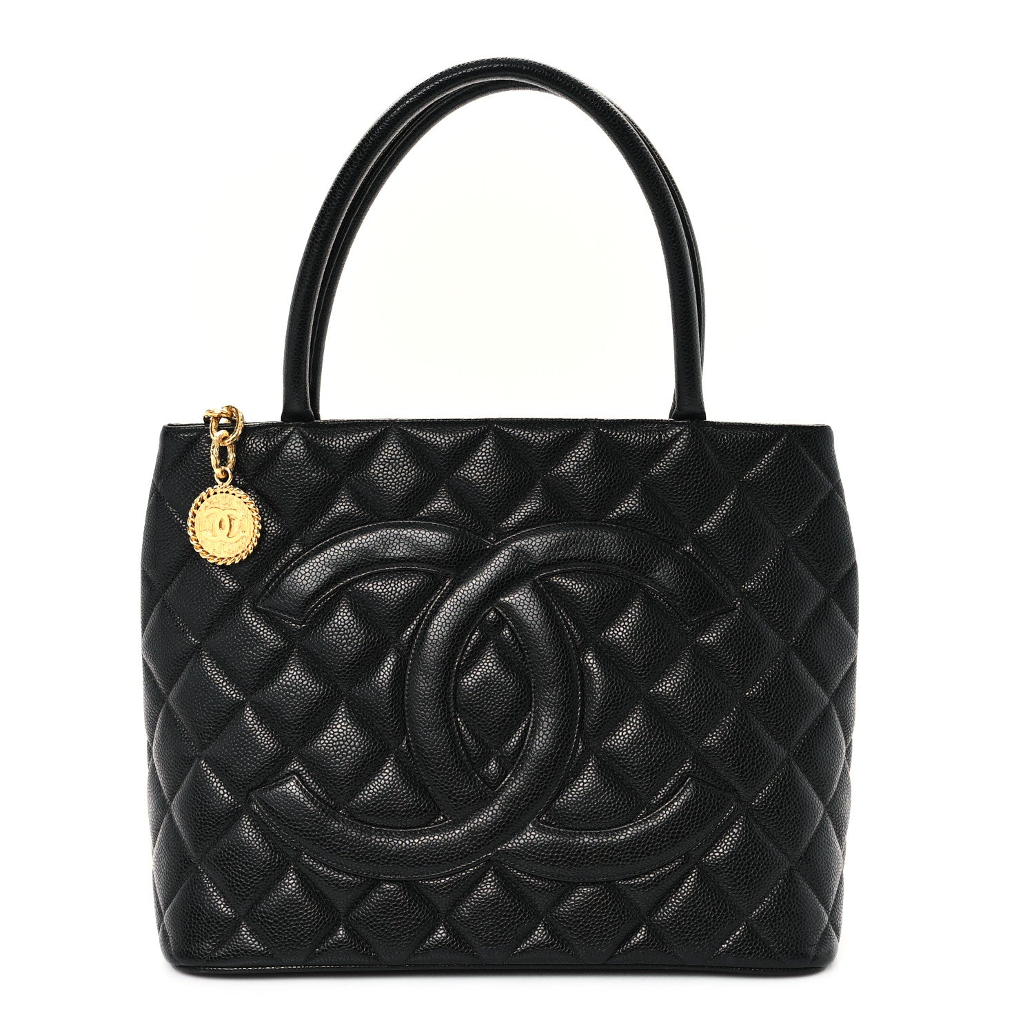 Chanel Caviar Quilted Medallion Tote Black 1 of 10