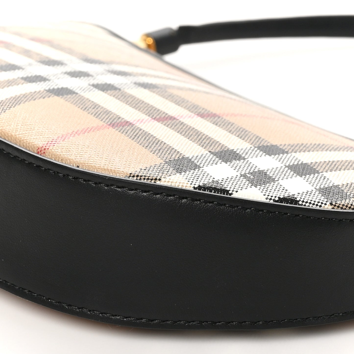 Vintage Check Calfskin Olympia Slim Pouch Archive Beige