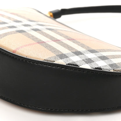 Burberry Vintage Check Calfskin Olympia Slim Pouch Archive Beige 9 of 9
