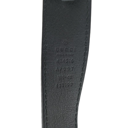 Gucci Calfskin Double G 30mm Belt 100 40 Black 3 of 5