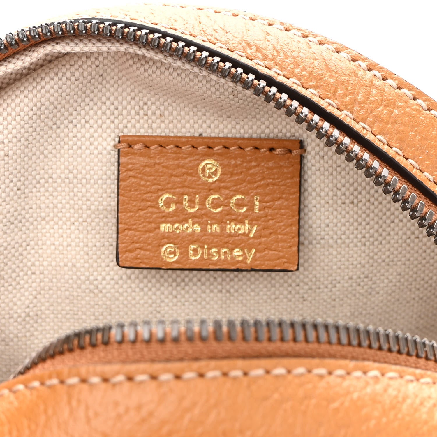Gucci X DISNEY Mini Vintage GG Supreme Monogram Mickey Mouse Round Shoulder Bag Beige Vintage Sun Oil 6 of 10