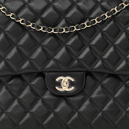 Chanel Caviar Quilted XXL Travel Flap Bag Black 8 of 11