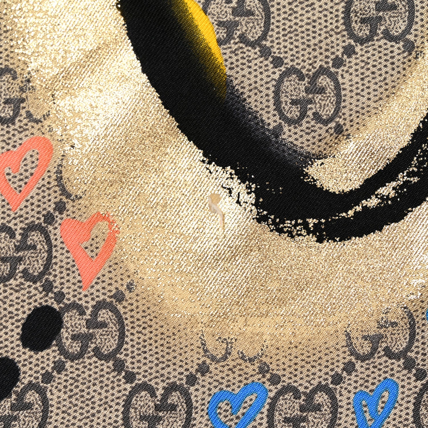 Gucci Silk Twill GG Monogram Life is Gucci Square Scarf Multicolor 4 of 4