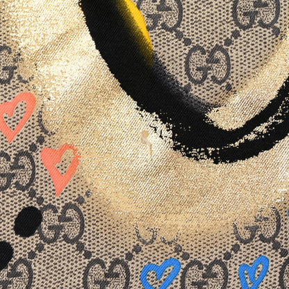 Gucci Silk Twill GG Monogram Life is Gucci Square Scarf Multicolor 4 of 4