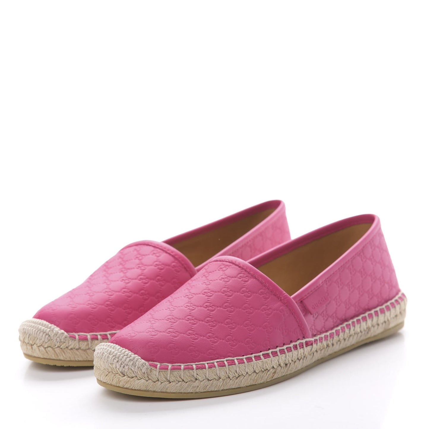 Microguccissima Signature Espadrilles 37.5 Box Pink
