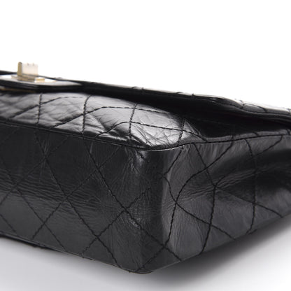 Chanel Aged Calfskin Quilted 50th Anniversary 2.55 Reissue 226 Flap Black 7 of 11