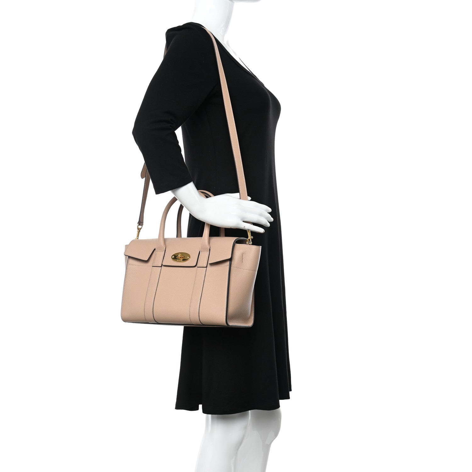 Mulberry Classic Grain Small New Bayswater Rosewater 2 of 11