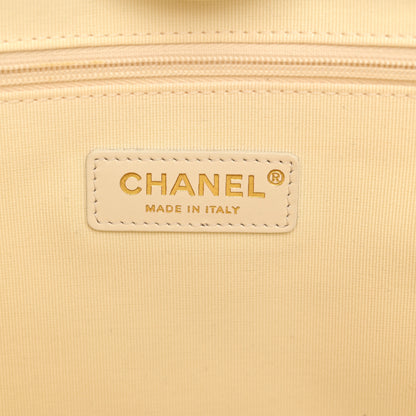 Chanel Striped Canvas Small Deauville Tote Ecru Red Blue 7 of 12