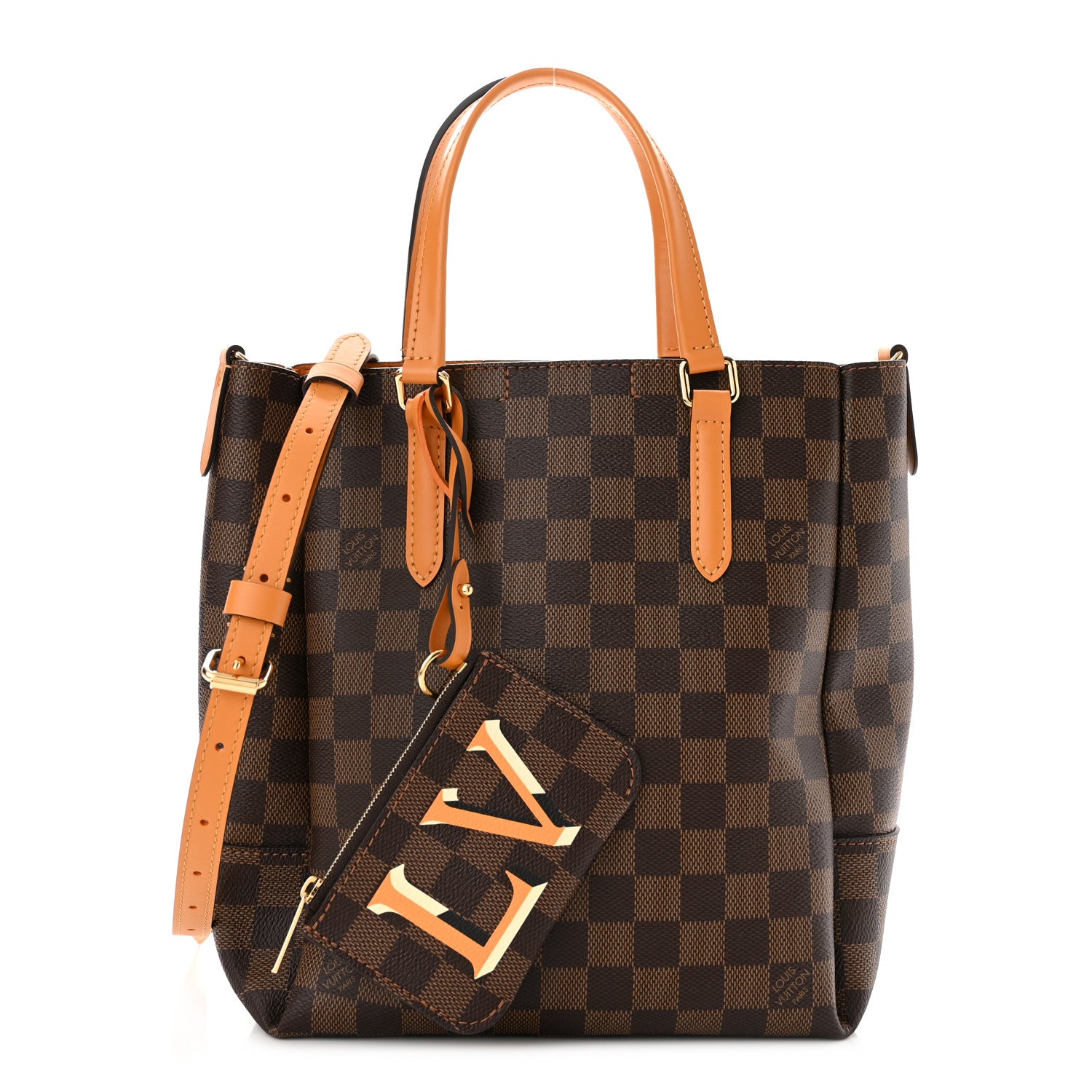Louis Vuitton Damier Ebene Belmont PM Safran 1 of 11