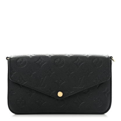 Louis Vuitton Empreinte Pochette Felicie Chain Wallet Black 1 of 6