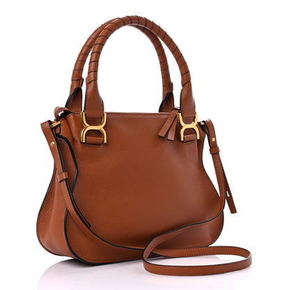 Chloe Calfskin Medium Marcie Satchel Tan 3 of 12