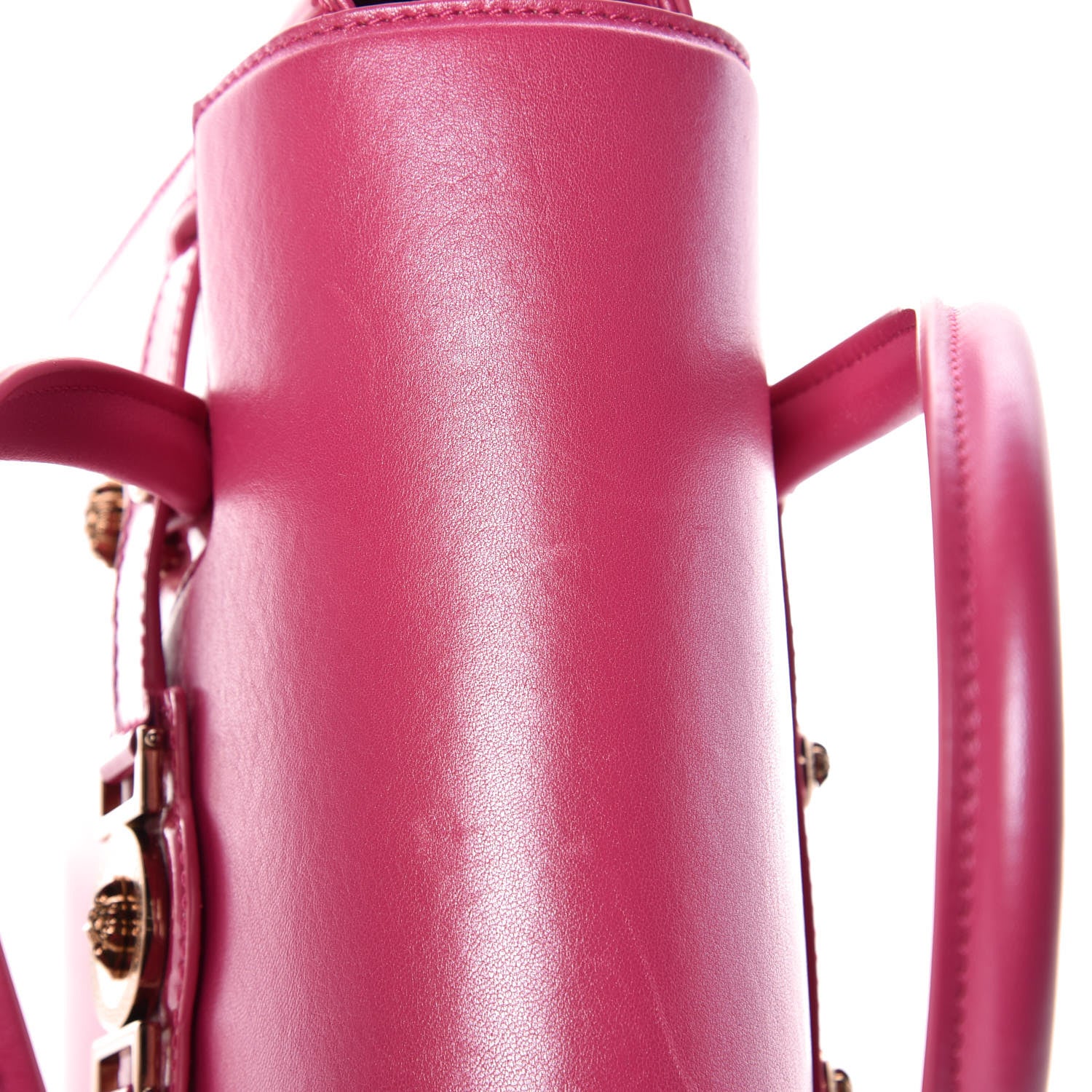 Versace Patent Calfskin Small Day Bag Pink 14 of 15