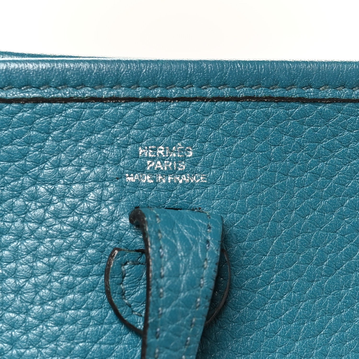 Hermes Taurillon Clemence Amazone Evelyne TPM Bleu Izmir Malachite 6 of 11