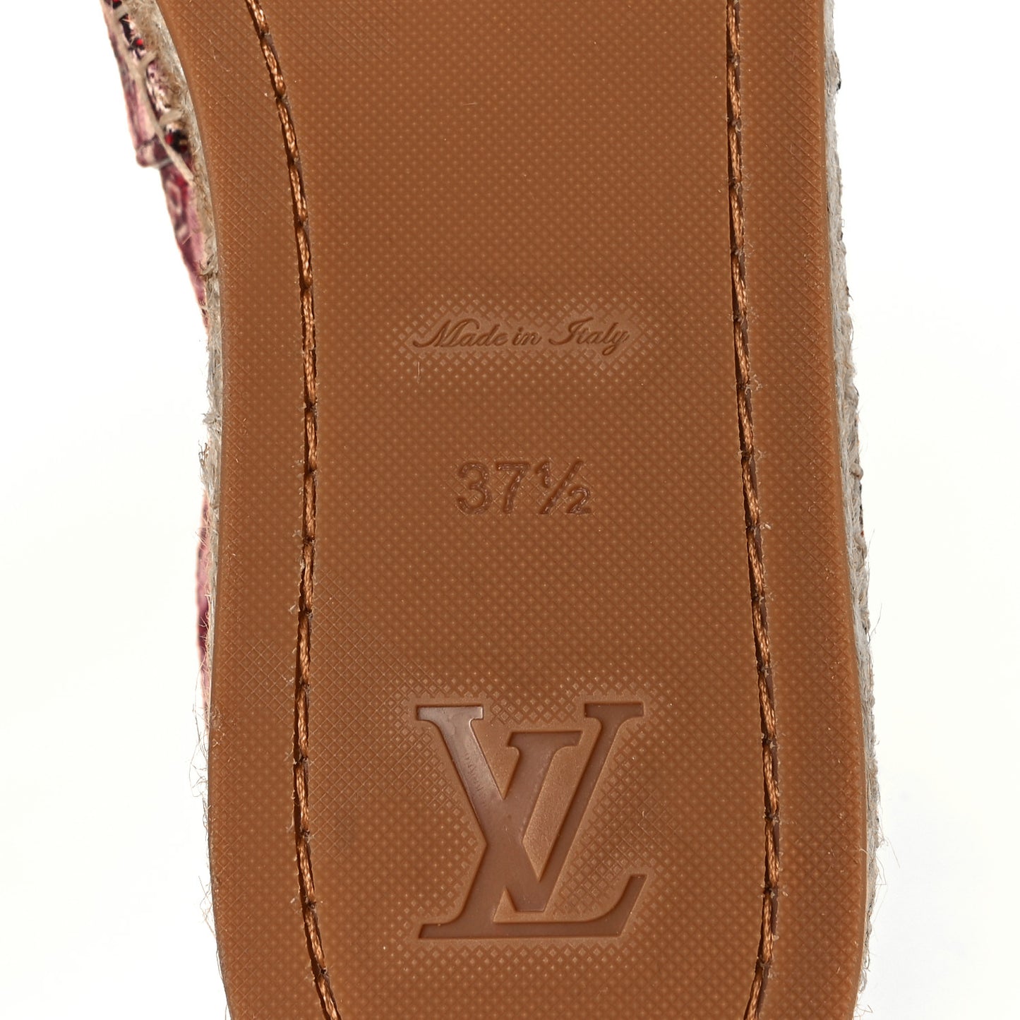 Jacquard Since 1854 Starboard Espadrille Flats 37.5 Bordeaux