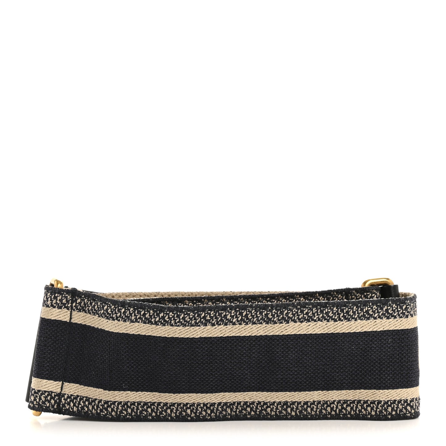 Canvas Embroidered Shoulder Strap Blue