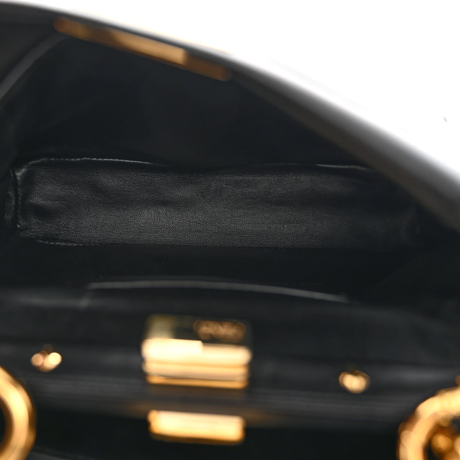 Fendi Nappa Mini Peekaboo Iconic Satchel Black 6 of 11