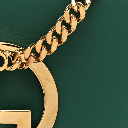 Gucci Roxy Calfskin Blondie Chain Shoulder Flap Bag Emerald 8 of 10
