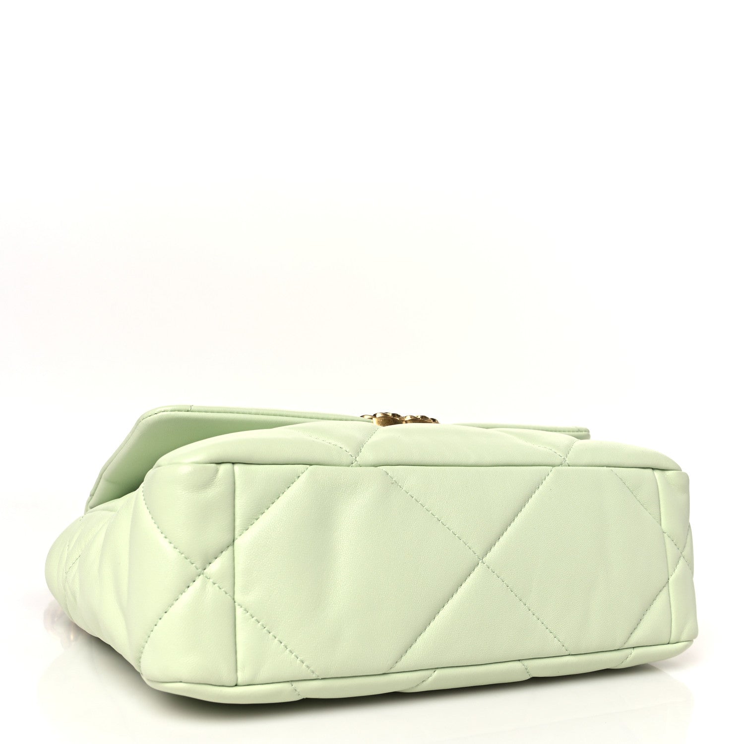 Chanel Lambskin Quilted Medium Chanel 19 Flap Light Green 4 of 10