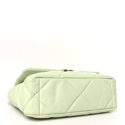 Chanel Lambskin Quilted Medium Chanel 19 Flap Light Green 4 of 10