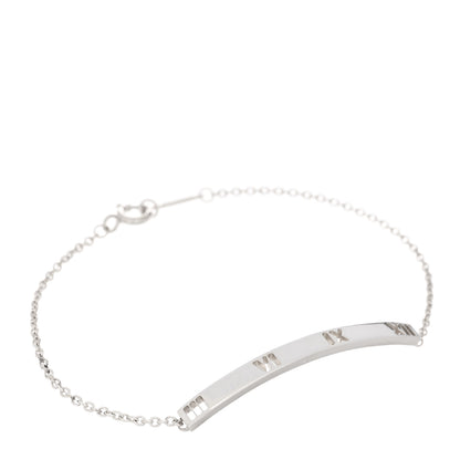 Tiffany Sterling Silver Atlas Bar Pierced Bracelet 1 of 3