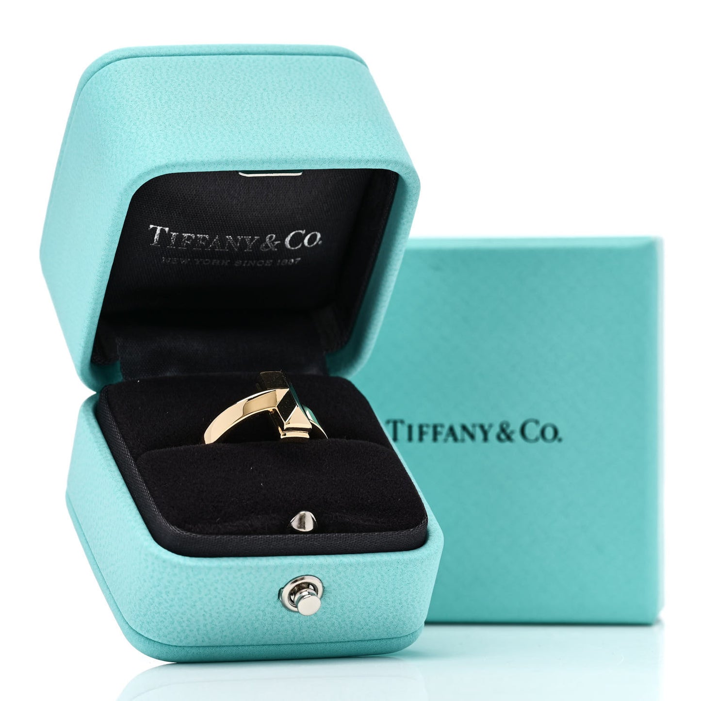 18K Yellow Gold 4.5mm T T1 Wide Ring 52 6