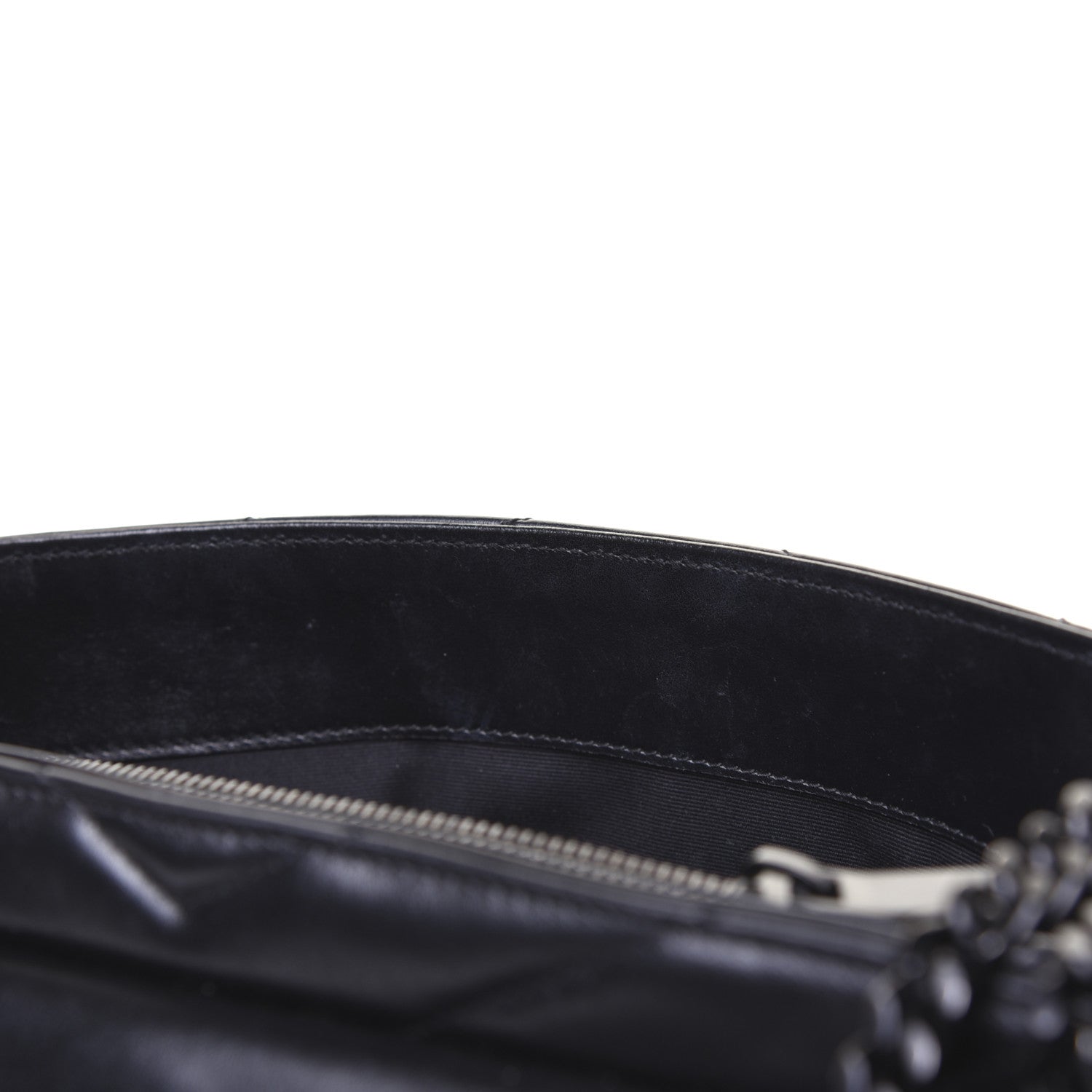 Saint Laurent Calfskin Y Quilted Monogram Medium Loulou Chain Satchel Black 13 of 21