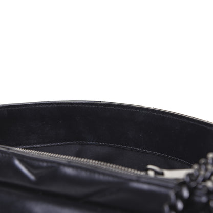 Saint Laurent Calfskin Y Quilted Monogram Medium Loulou Chain Satchel Black 13 of 21