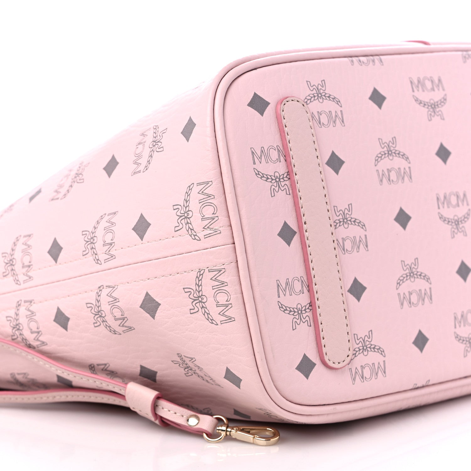 MCM Visetos Medium Liz Reversible Shopper Tote Soft Pink 7 of 13
